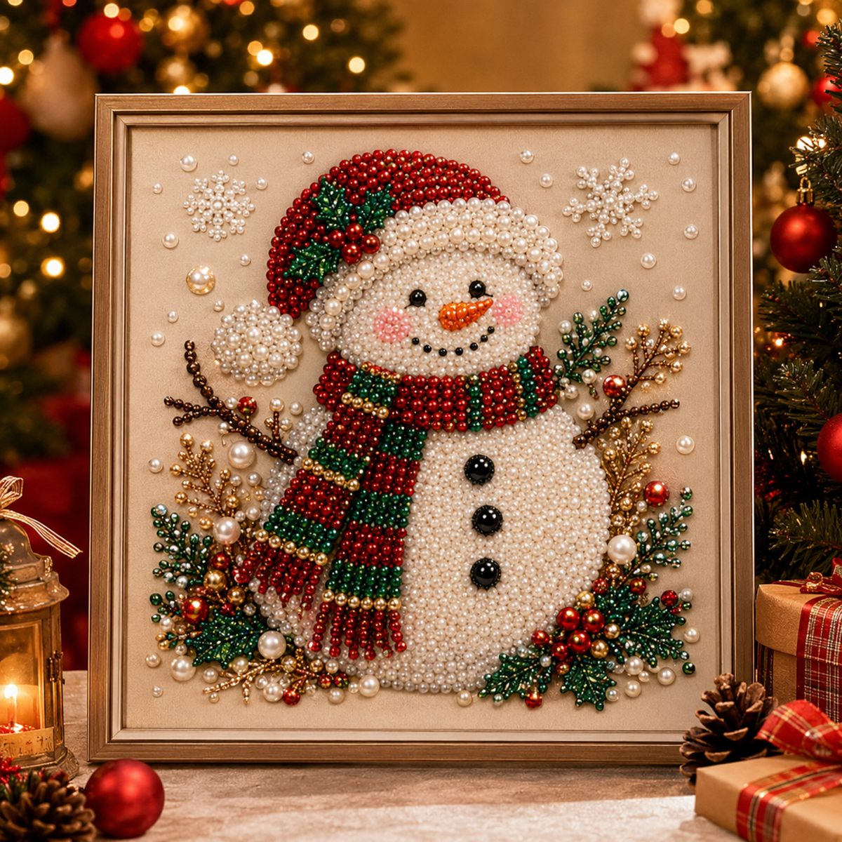 💥Limited Time 50% Off!💕Relaxing & Beginner-Friendly - 🎨💎DIY Christmas Pearl Art Kit