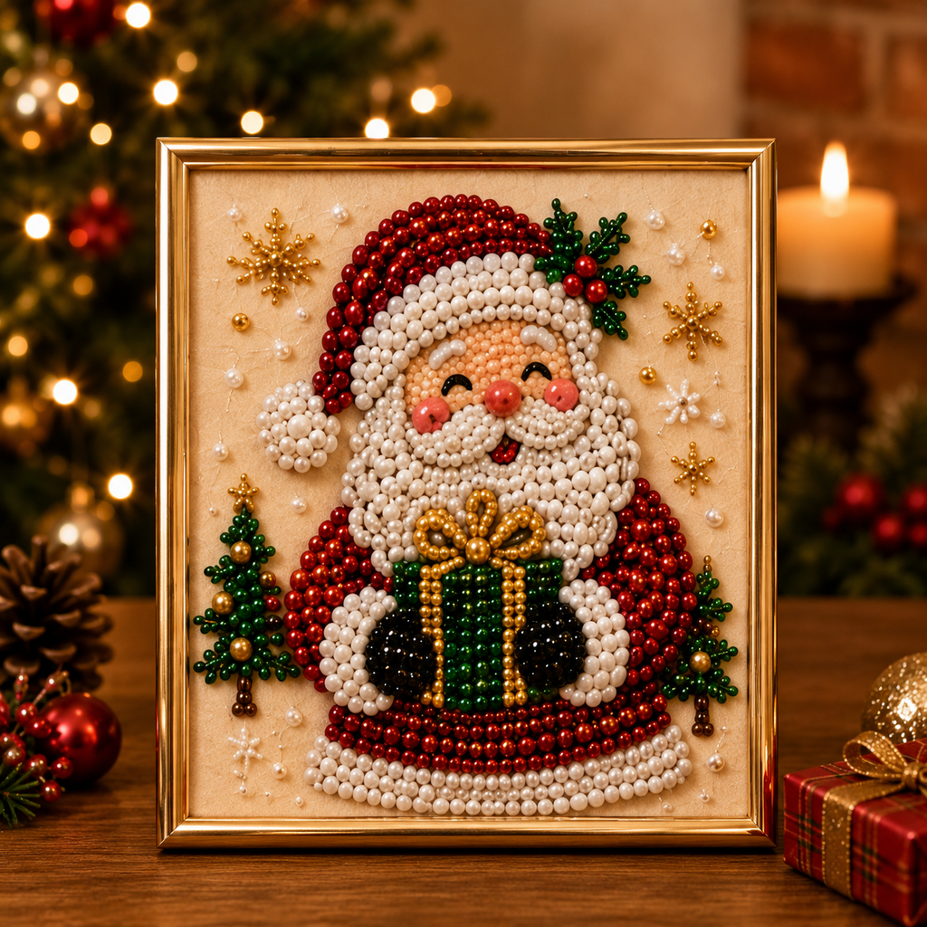 💥Limited Time 50% Off!💕Relaxing & Beginner-Friendly - 🎨💎DIY Christmas Pearl Art Kit