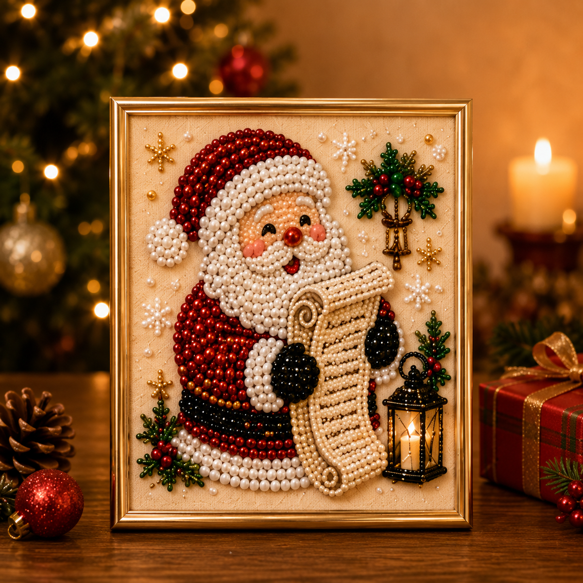 💥Limited Time 50% Off!💕Relaxing & Beginner-Friendly - 🎨💎DIY Christmas Pearl Art Kit