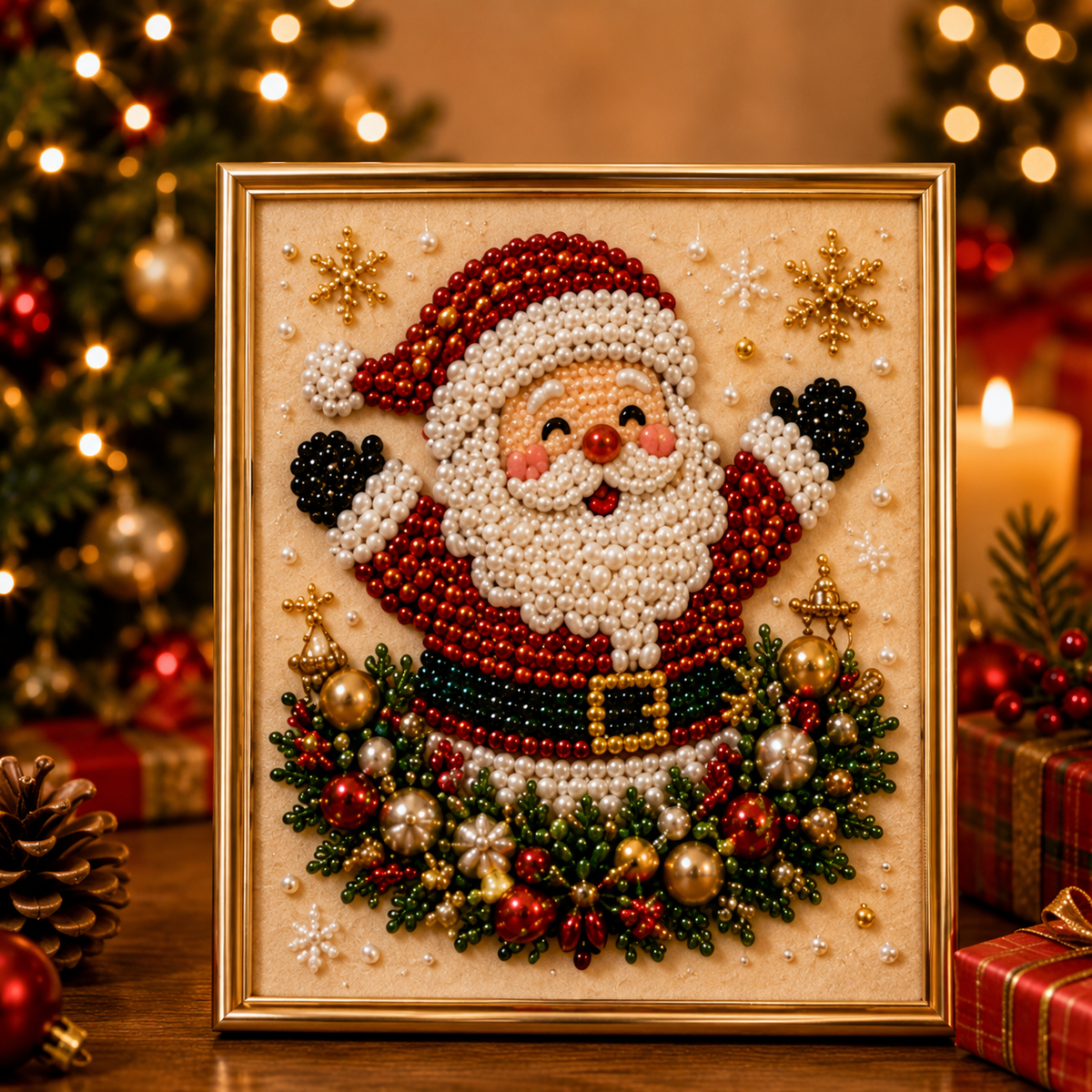 💥Limited Time 50% Off!💕Relaxing & Beginner-Friendly - 🎨💎DIY Christmas Pearl Art Kit