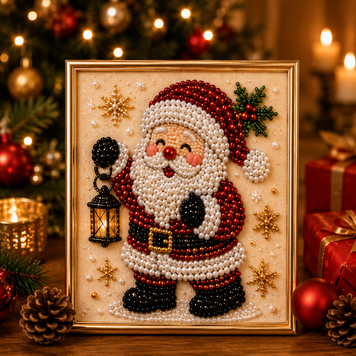 💥Limited Time 50% Off!💕Relaxing & Beginner-Friendly - 🎨💎DIY Christmas Pearl Art Kit