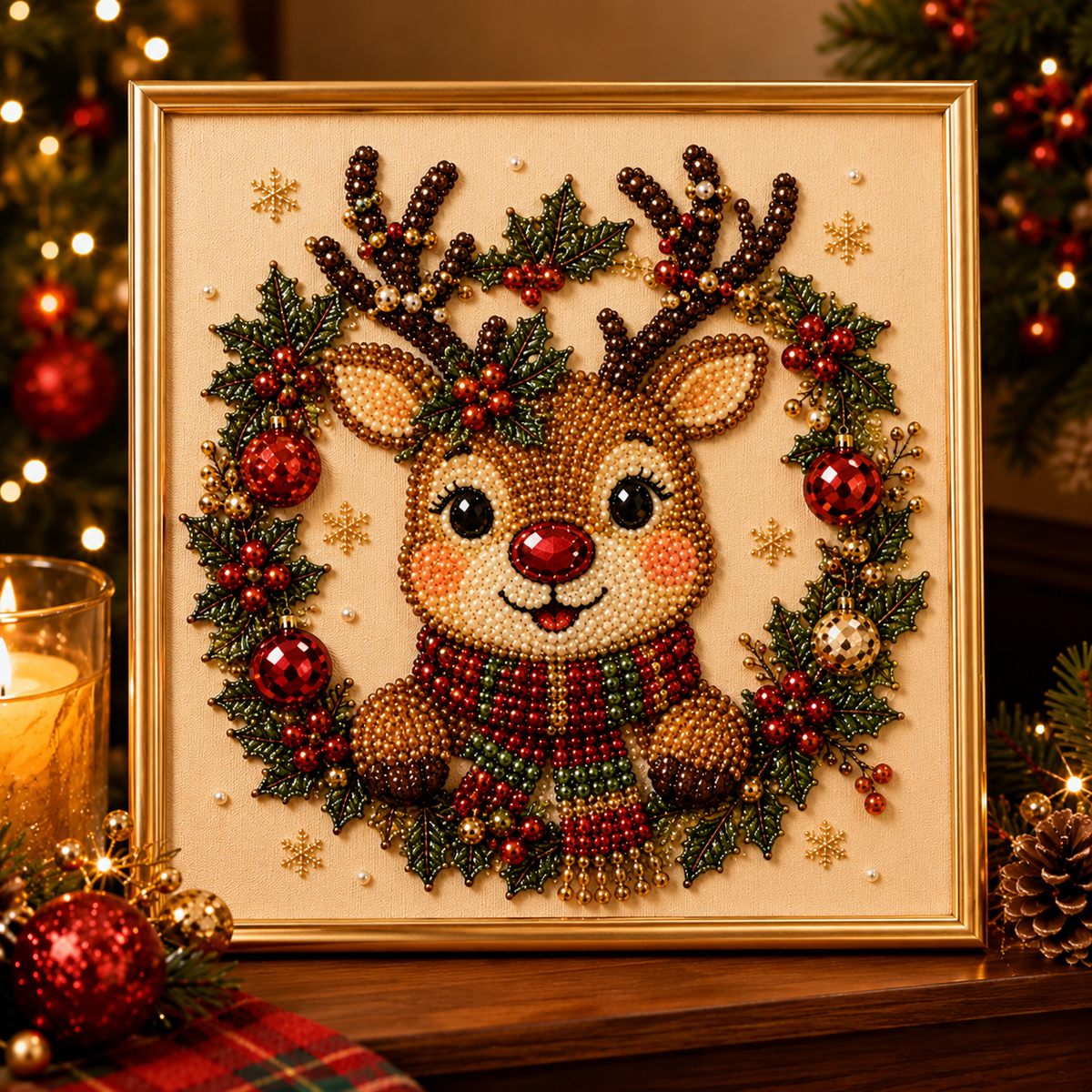 💥Limited Time 50% Off!💕Relaxing & Beginner-Friendly - 🎨💎DIY Christmas Pearl Art Kit