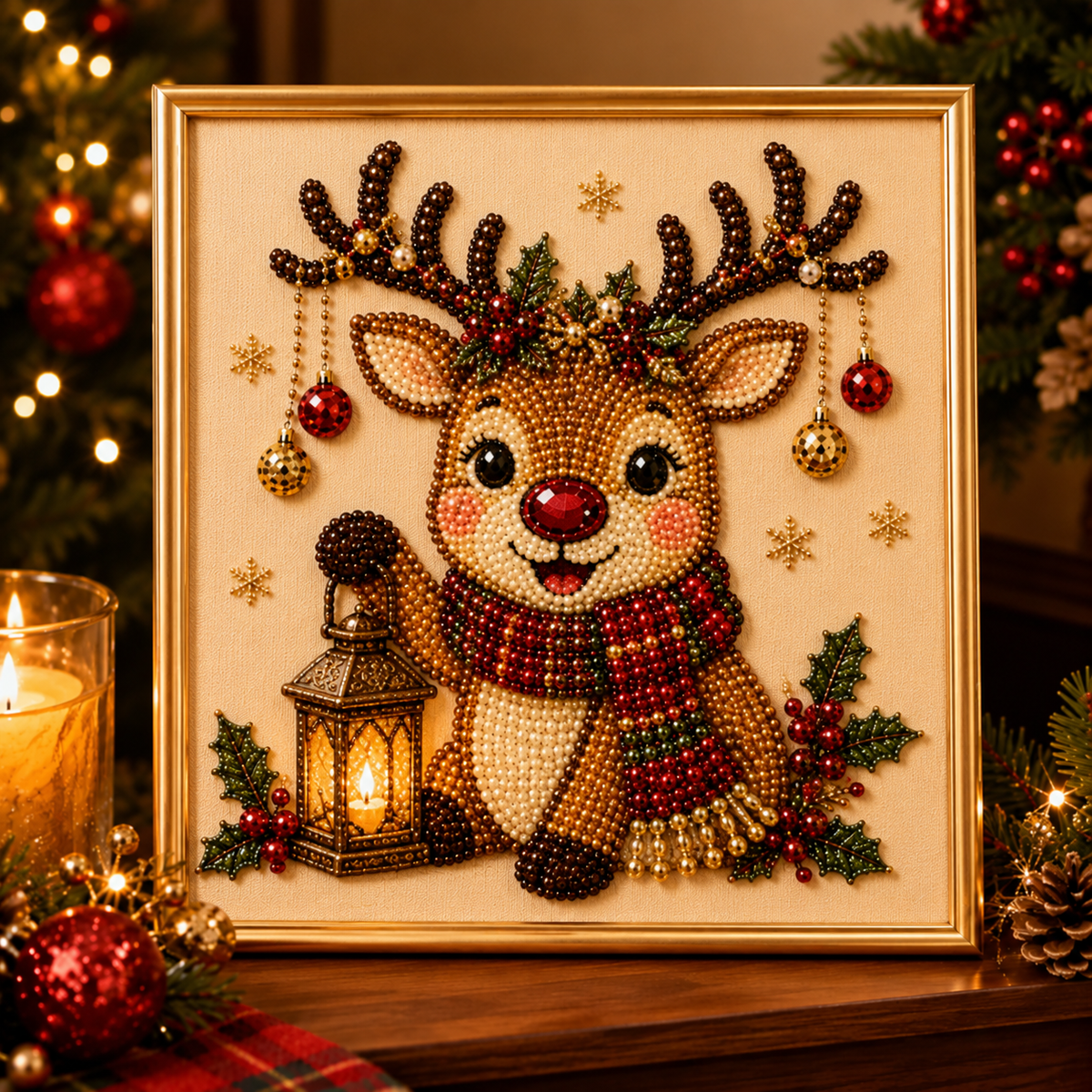 💥Limited Time 50% Off!💕Relaxing & Beginner-Friendly - 🎨💎DIY Christmas Pearl Art Kit