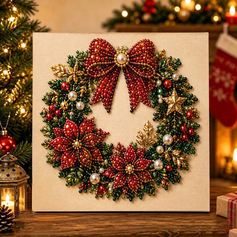 💥Limited Time 50% Off!💕Relaxing & Beginner-Friendly - 🎨💎DIY Christmas Pearl Art Kit