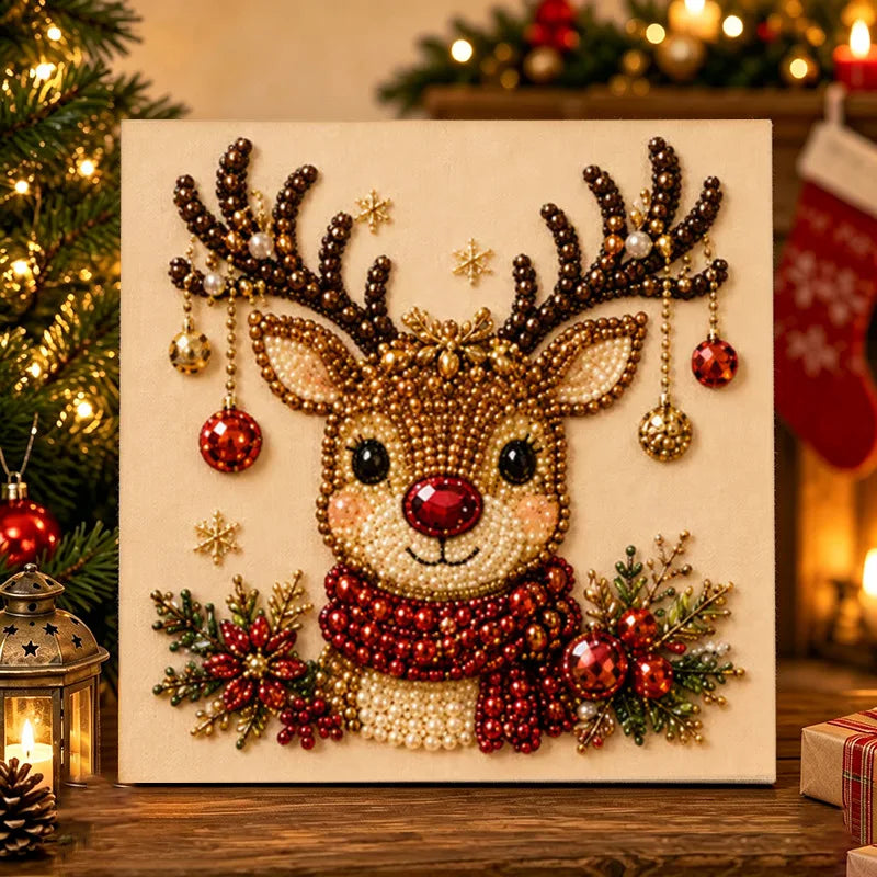 💥Limited Time 50% Off!💕Relaxing & Beginner-Friendly - 🎨💎DIY Christmas Pearl Art Kit