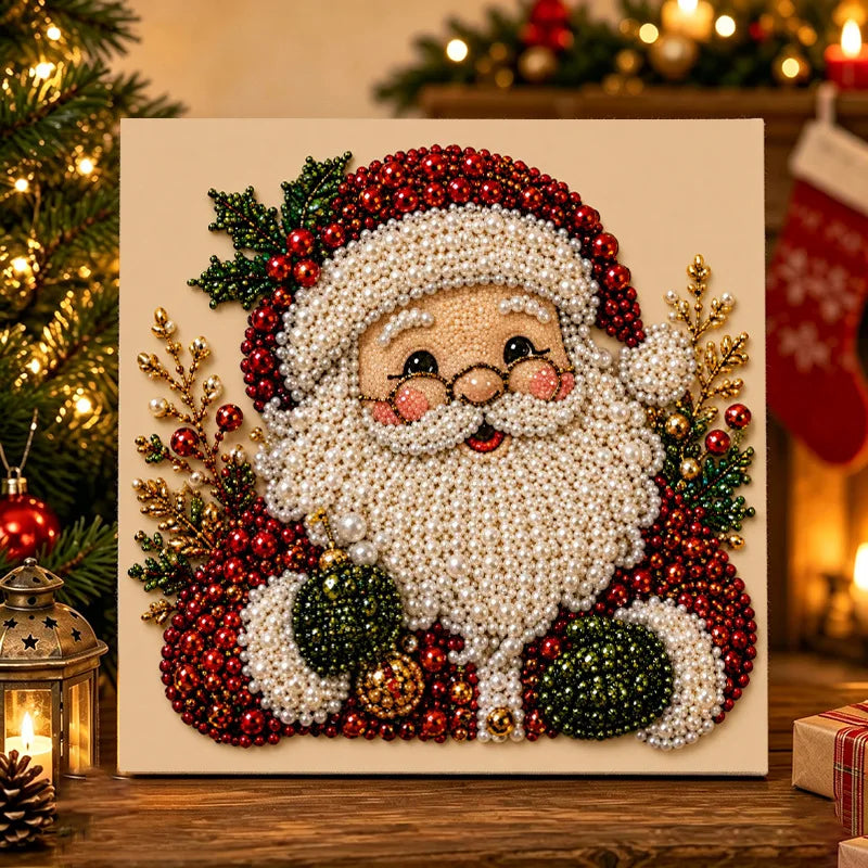 💥Limited Time 50% Off!💕Relaxing & Beginner-Friendly - 🎨💎DIY Christmas Pearl Art Kit