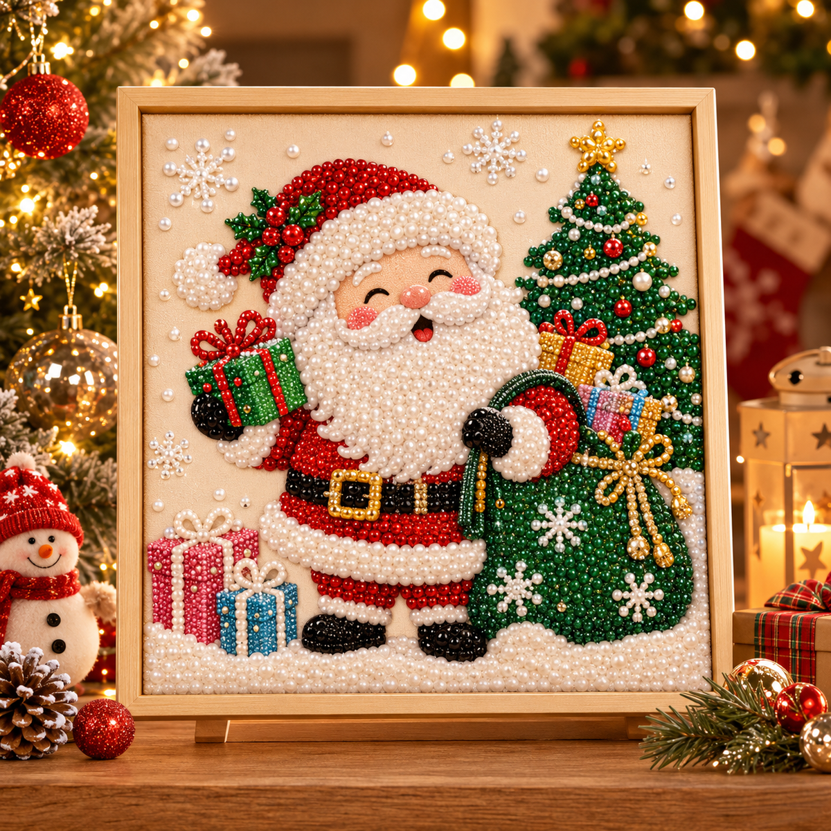 💥Limited Time 50% Off!💕Relaxing & Beginner-Friendly - 🎨💎DIY Christmas Pearl Art Kit